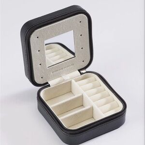 NEW! Sterling Forever Classic Black Travel Jewelry Case - Compact Organizer